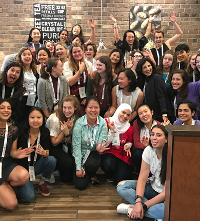 Group photo of Women in Computer Science.