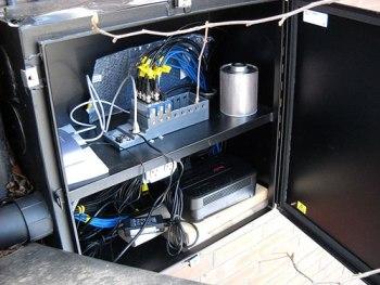 cRIO monitoring system installed on the footbridge