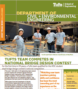Civil and Environmental Engineering newsletter 2023 cover. 