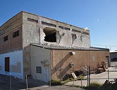 North elevation of the test bed building located in El Centro, CA