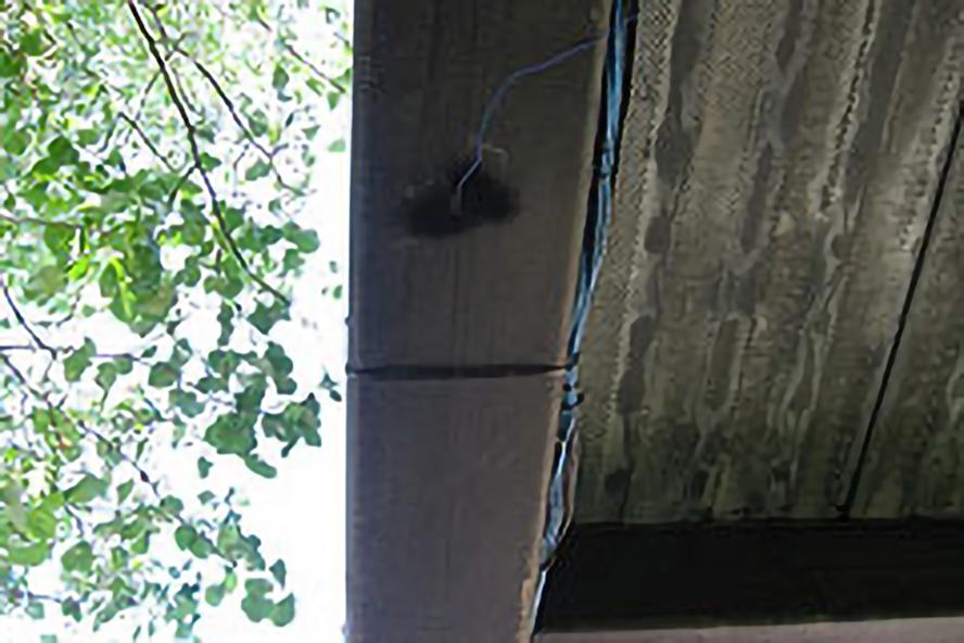 finished installation after painting the stripped paint spot