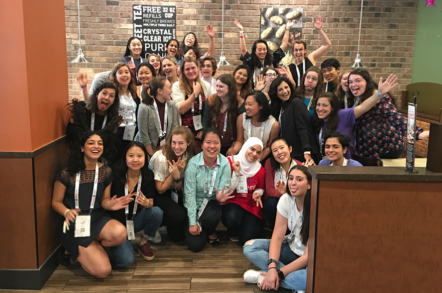 Group photo of Women in Computer Science.