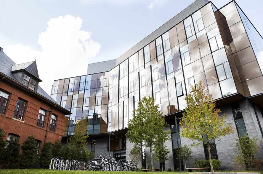 Exterior of the Science and Engineering Complex at Tufts. 