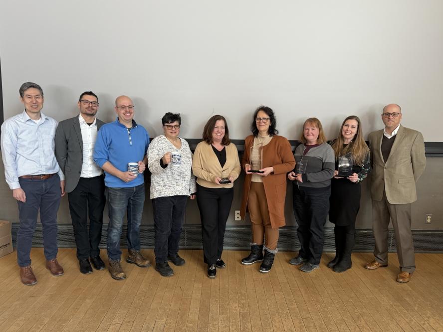 Staff who received recognition for service milestones