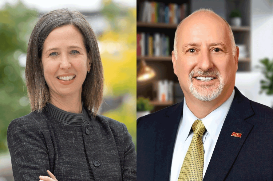 Left: Alexis Abramson. Right: David Rosowsky. 