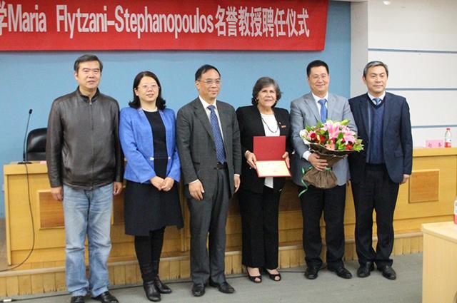 Professor Flytzani-Stephanopoulos receives her distinction award