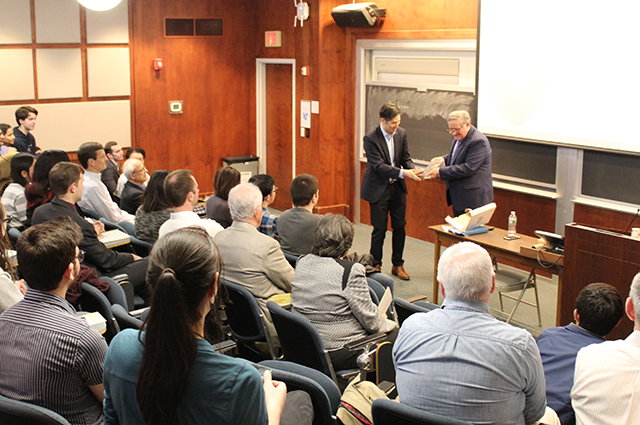 Dr. Thien delivers Botsaris Lecture in front of crowd