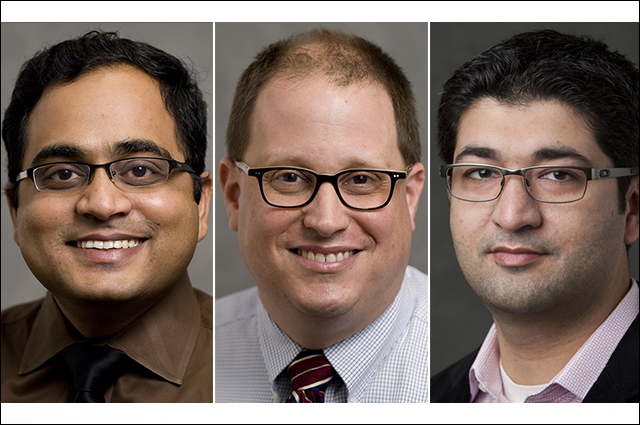 Headshots of Professors Sonkusale, Miller, and Khan