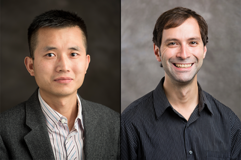 Headshots of Assistant Professors Liping Liu and Jivko Sinapov both of the Department of Computer Science at Tufts.
