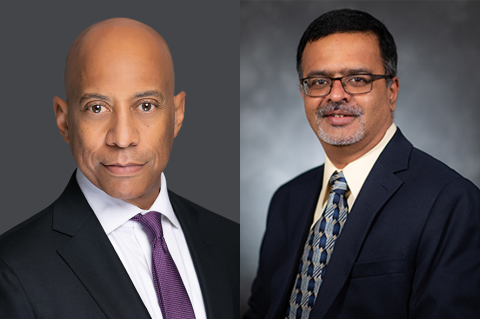Left to right: Dr. Reggie Brothers and Dr. Arul Jayaraman.