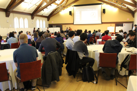 Participants gather in Breed Memorial Hall for Hardware Security Day.