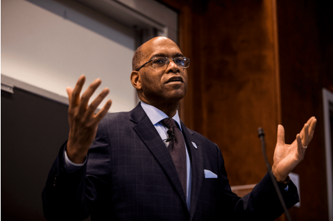 Norman Fortenberry delivers the 2019 Engineers Week Dean's Lecture