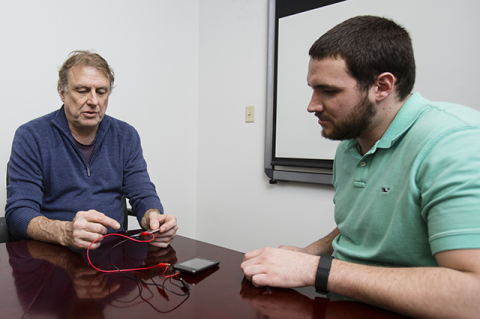 Mike Zimmerman discusses his work on the first polymer-based solid state battery with Anthony Sullivan