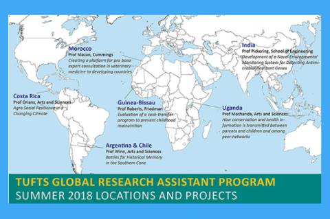 A map of the locations of GRAP programs.
