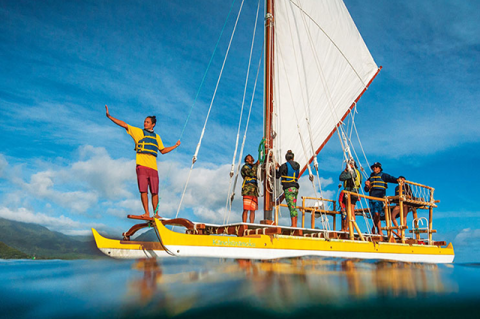 Native Hawaiian sailing