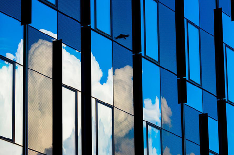 cloud reflected in SEC windows