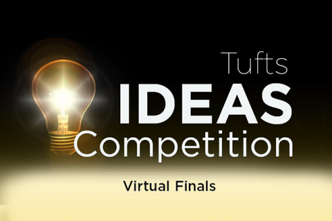 Tufts Ideas Competition logo with light bulb