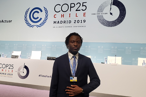 Ifeanyi Mbah at COP25 in Madrid