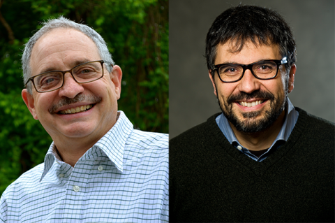 Stern Family Professor David Kaplan and Professor Fio Omenetto both of the Department of Biomedical Engineering