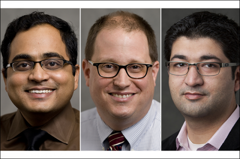 Headshots of Professors Sonkusale, Miller, and Khan