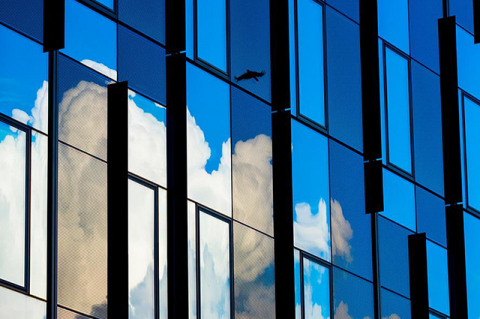 cloud reflected in SEC windows