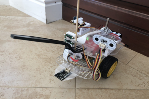 a robot designed by students