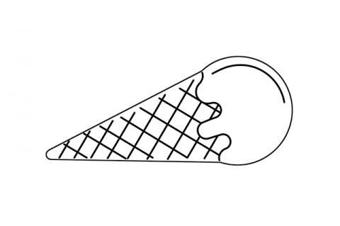 Illustration of ice cream cone by James Taylor